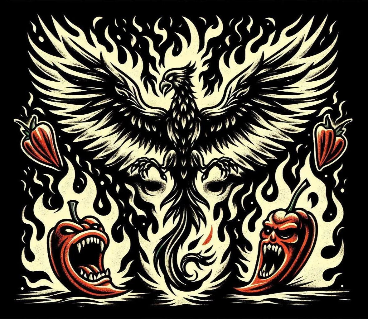 Phoenix Flames label art